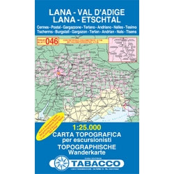 Lana - Val d Adige 1/25.000