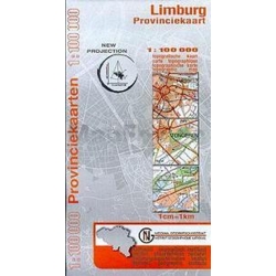 Provinciekaart Limburg...