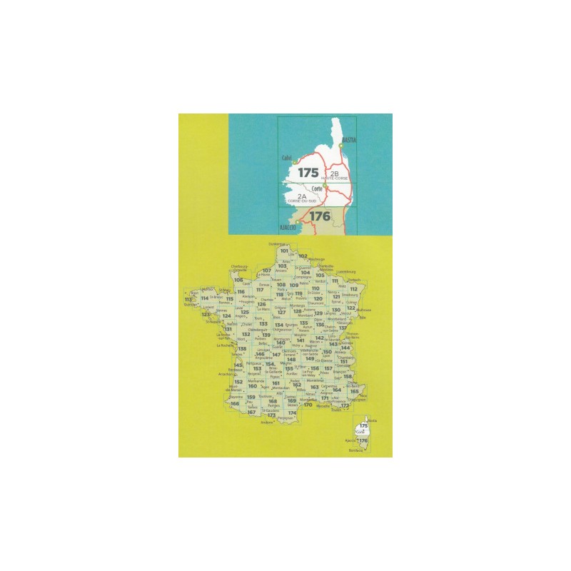 Bastia / Corte 1:100.000 - 175 KOOPJE