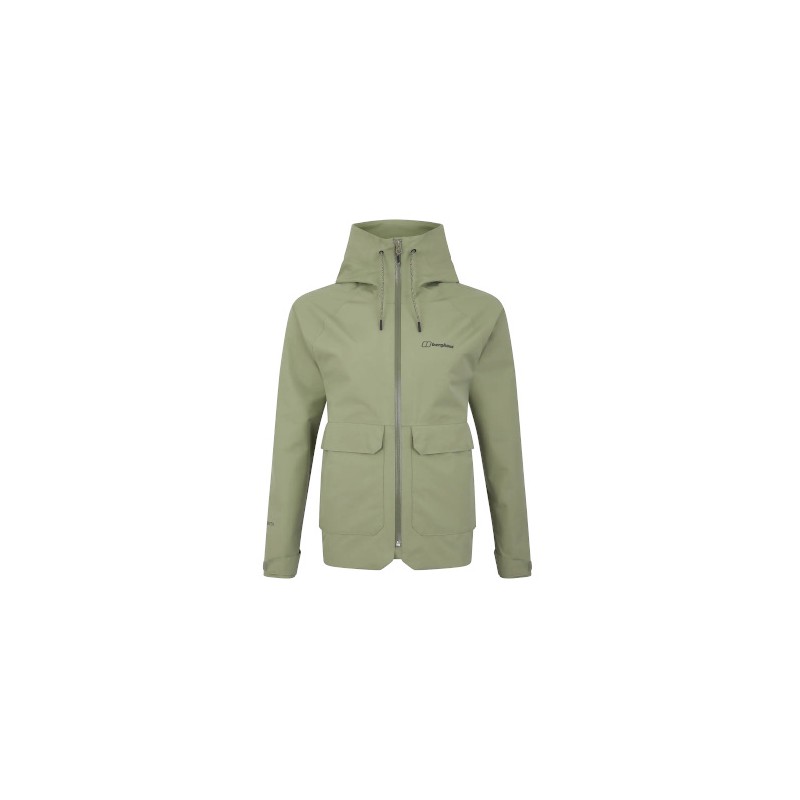 W Highraise Shell Jkt - Oil Green