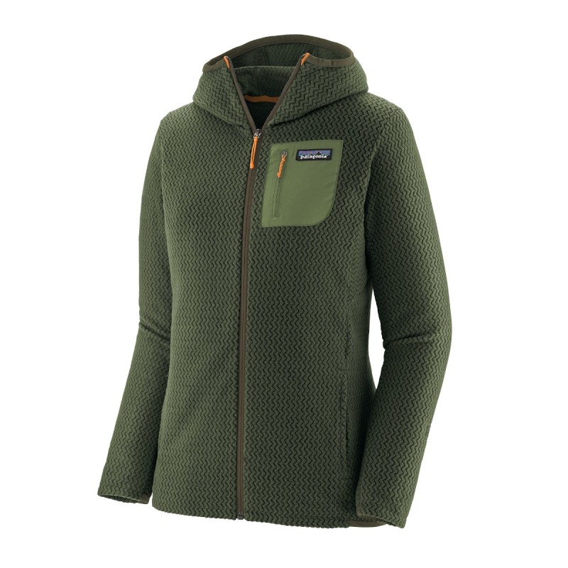 W R1 Air Full Zip Hoody- TorreyPineGreen