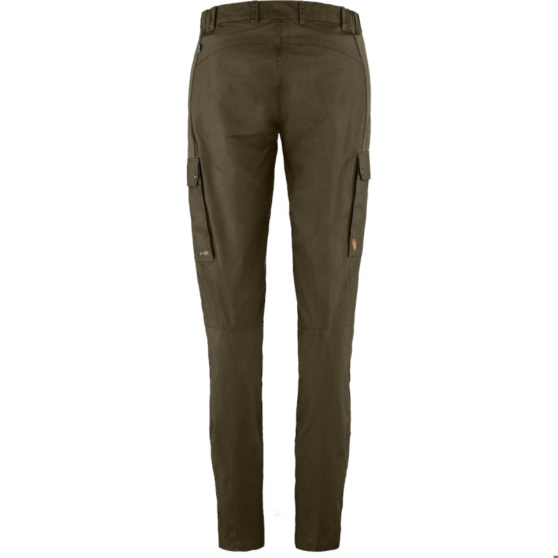 W Stina Trousers - Dark Olive