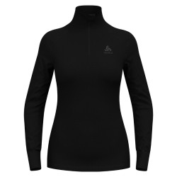 W LS Turtleneck 1/2 Zip Warm - Black