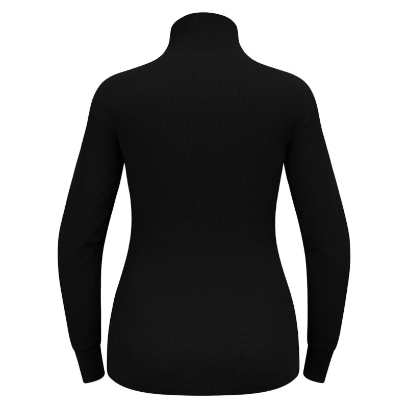 W LS Turtleneck 1/2 Zip Warm - Black
