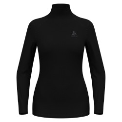 W Shirt LS Turtle Neck Warm - black