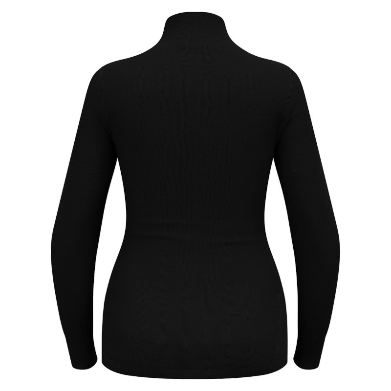 W Shirt LS Turtle Neck Warm - black