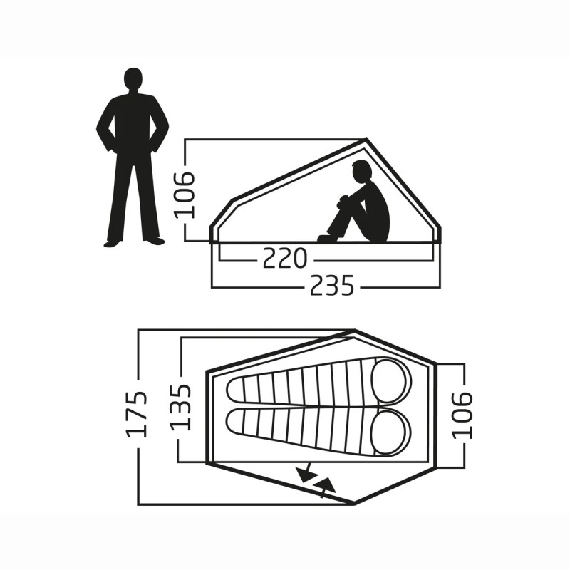 Telemark 2.2 LW - Black Forest Green
