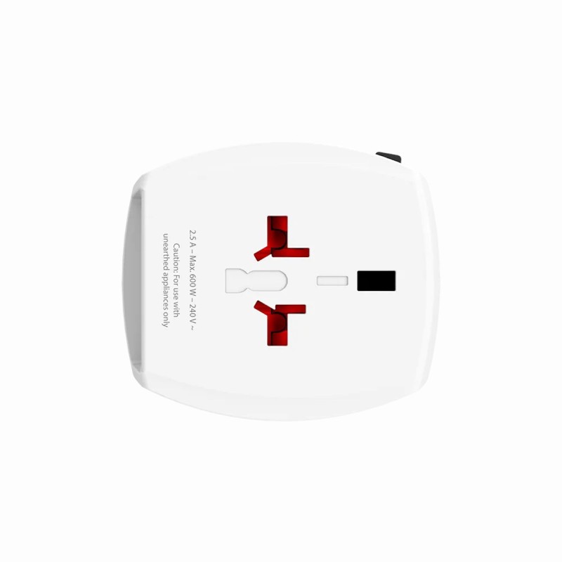 SKROSS World Adapter MUV USB - White