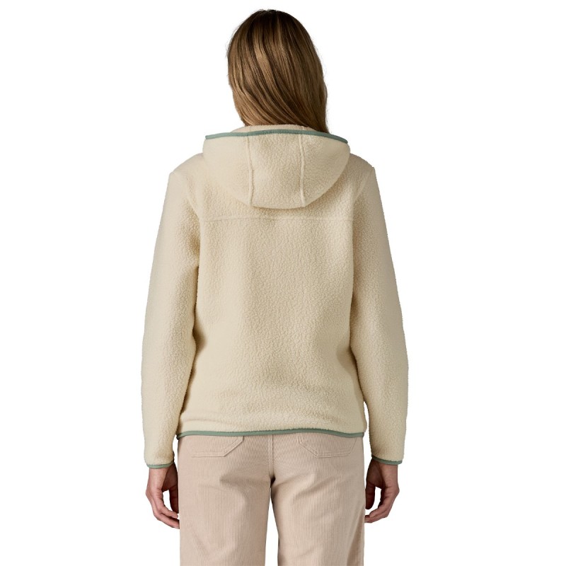 W Retro Pile Hoody - Natural Ellwood Gre
