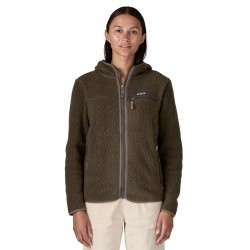 W Retro Pile Hoody - Otter Brown