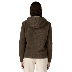 W Retro Pile Hoody - Otter Brown