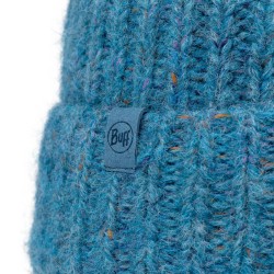 Knitted&Fleece Band Hat Eyla - Lake Blue
