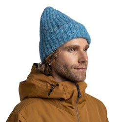 Knitted&Fleece Band Hat Eyla - Lake Blue