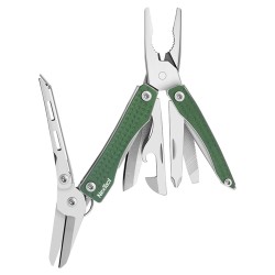 Mini Flagship 10F Multitool, RVS, Groen