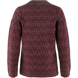 W Snow Round Neck Sweater - Port