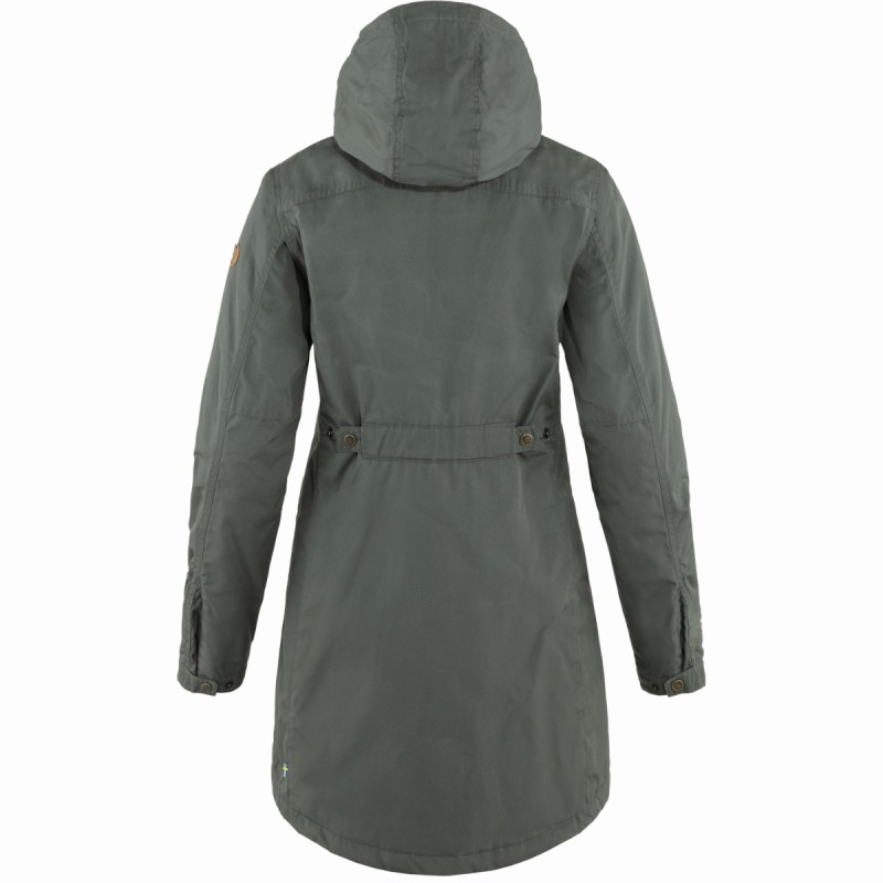 W Kiruna Padded Parka - Basalt