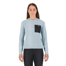 W Mesdi' Crewneck Fleece-Forget/Blk KOOP