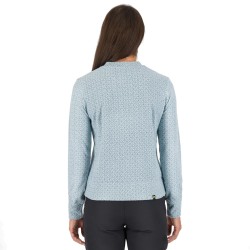 W Mesdi' Crewneck Fleece-Forget/Blk KOOP