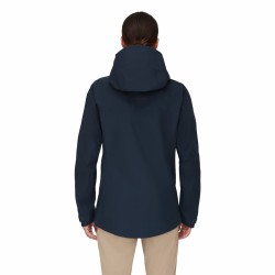 W Crater HS Hooded Jkt-Marine Blk KOOPJE