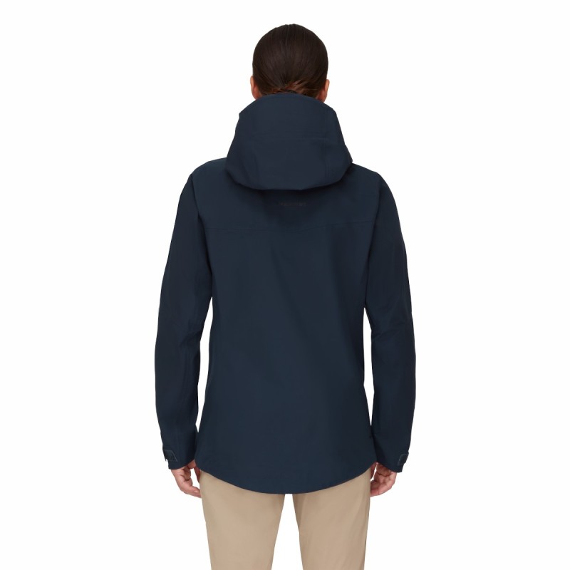 W Crater HS Hooded Jkt-Marine Blk KOOPJE