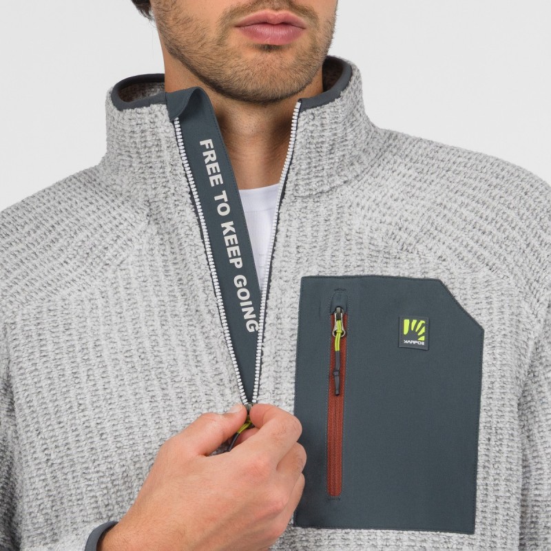 Roccheta Half Zip Fleece - Micro Chip/Wo