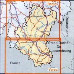 Luxembourg Provinciekaart  1/100.000