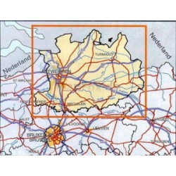Provinciekaart Antwerpen 1/100.000