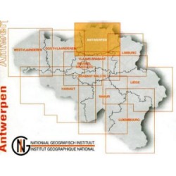 Provinciekaart Antwerpen 1/100.000