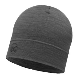LW Merino Wool Beanie- Solid Grey
