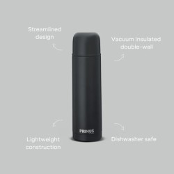 Vacuum Bottle 0.5L- Zwart
