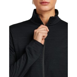 W 300 Descender LS Zip - Black