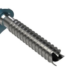 Aero Ice Screw - Blue 16cm