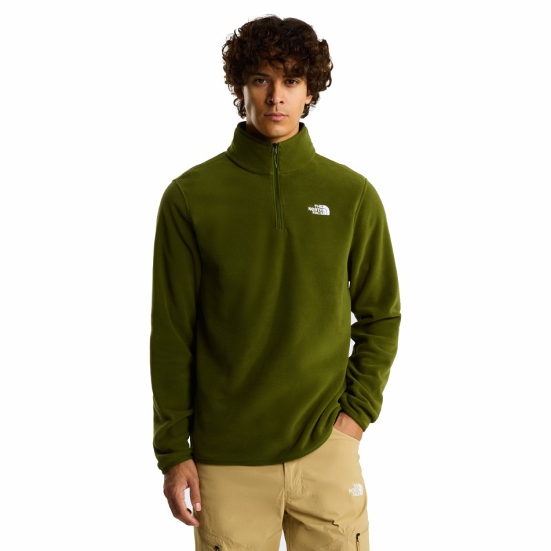Glacier Fleece 1/4 Zip - Woodland Green