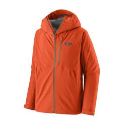 Granite Crest Rain Jkt - Coal Orange