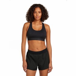 W Merino ZoneKnit Racerback Bra - Black
