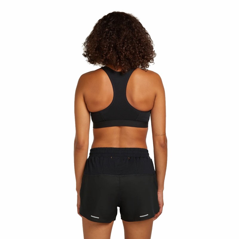 W Merino ZoneKnit Racerback Bra - Black