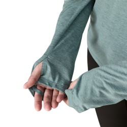 W L/S Cap Cool Sun Shirt - Nouveau Green