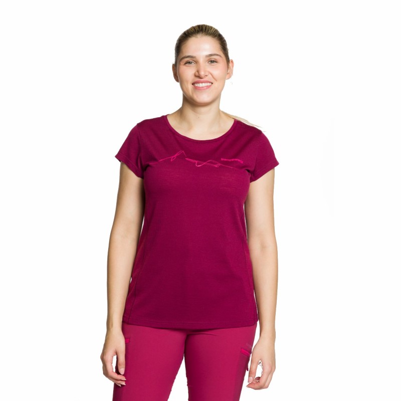 W Biella T-shirt - Beet Red