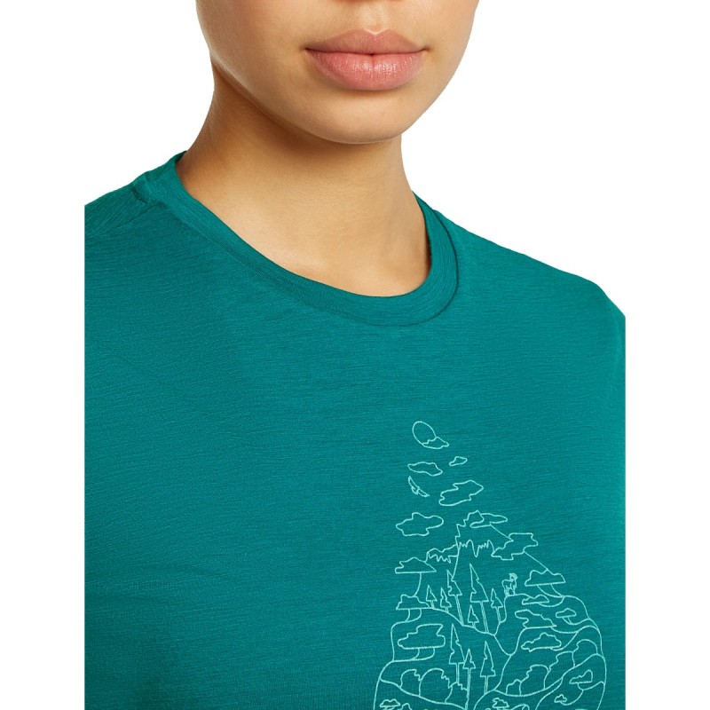 W Tech Lite III SS Hike Path -Tidal Teal