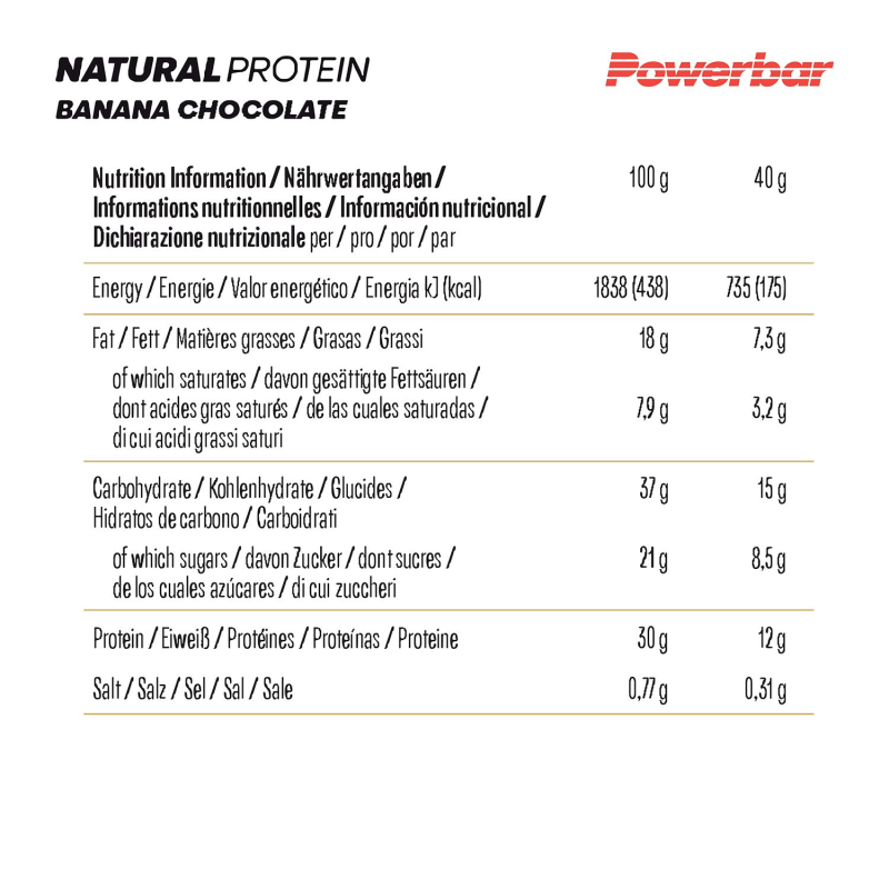 Natural Protein 40g - Banana Chocolate