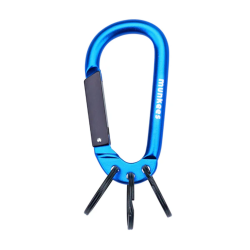 Carabiner with 3 keyrings