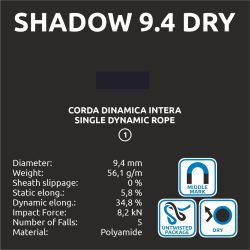 Shadow 9.4 Dry - Blue/White - 80m