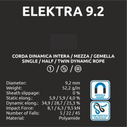 Elektra 9.2 - Orange/Blue - 70m