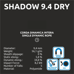 Shadow 9.4 Dry - Blue/White - 70m
