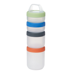 Stax Clear/Spectrum - Medium - 4 Pack