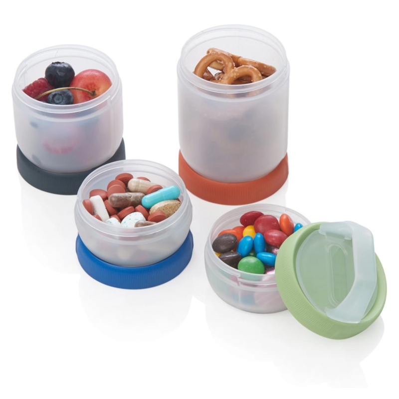 Stax Clear/Spectrum - Medium - 4 Pack
