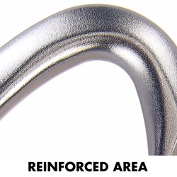 Salto S Carabiner-Straight Gate-Grey/Blu