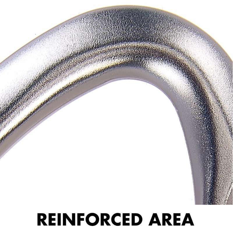 Salto S Carabiner-Straight Gate-Grey/Blu