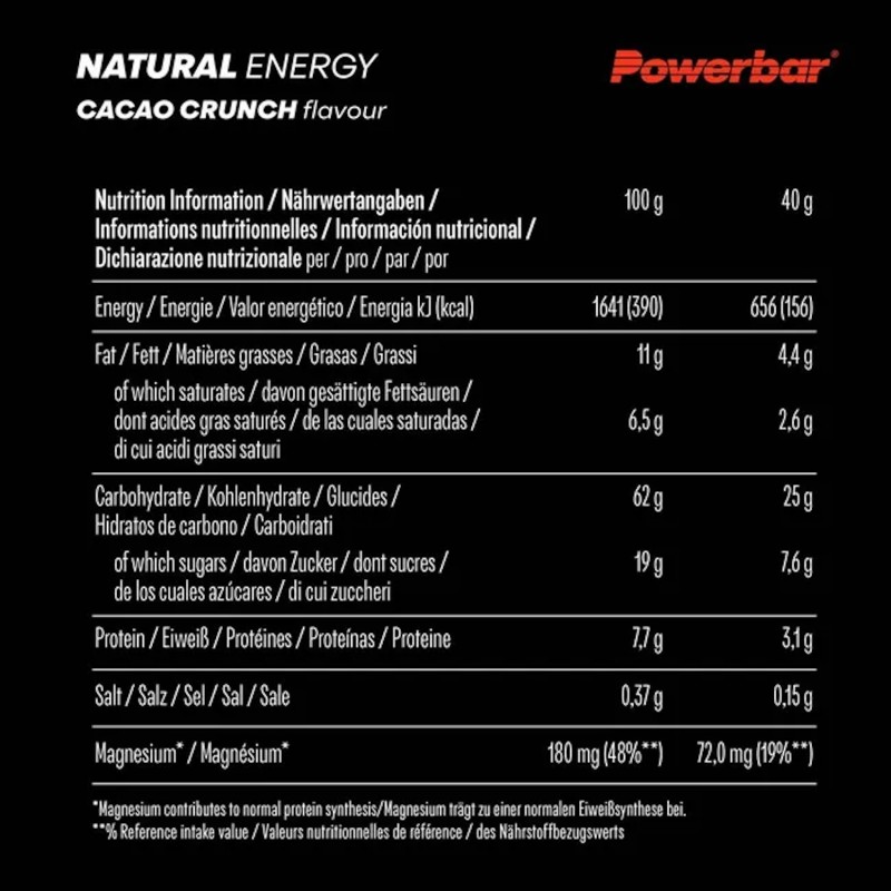 Natural Energy Bar - Cacao Crunch