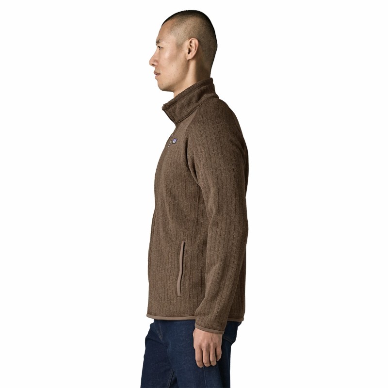 Better Sweater Jkt - Marlow Brown Rib Kn